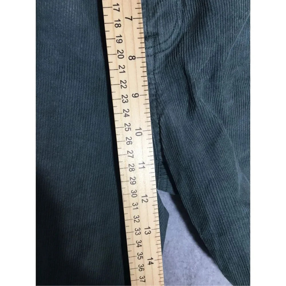Womens American Eagle Jeans Mom Straight Leg Green Corduroy Pants Cottagecore - Picture 4 of 6
